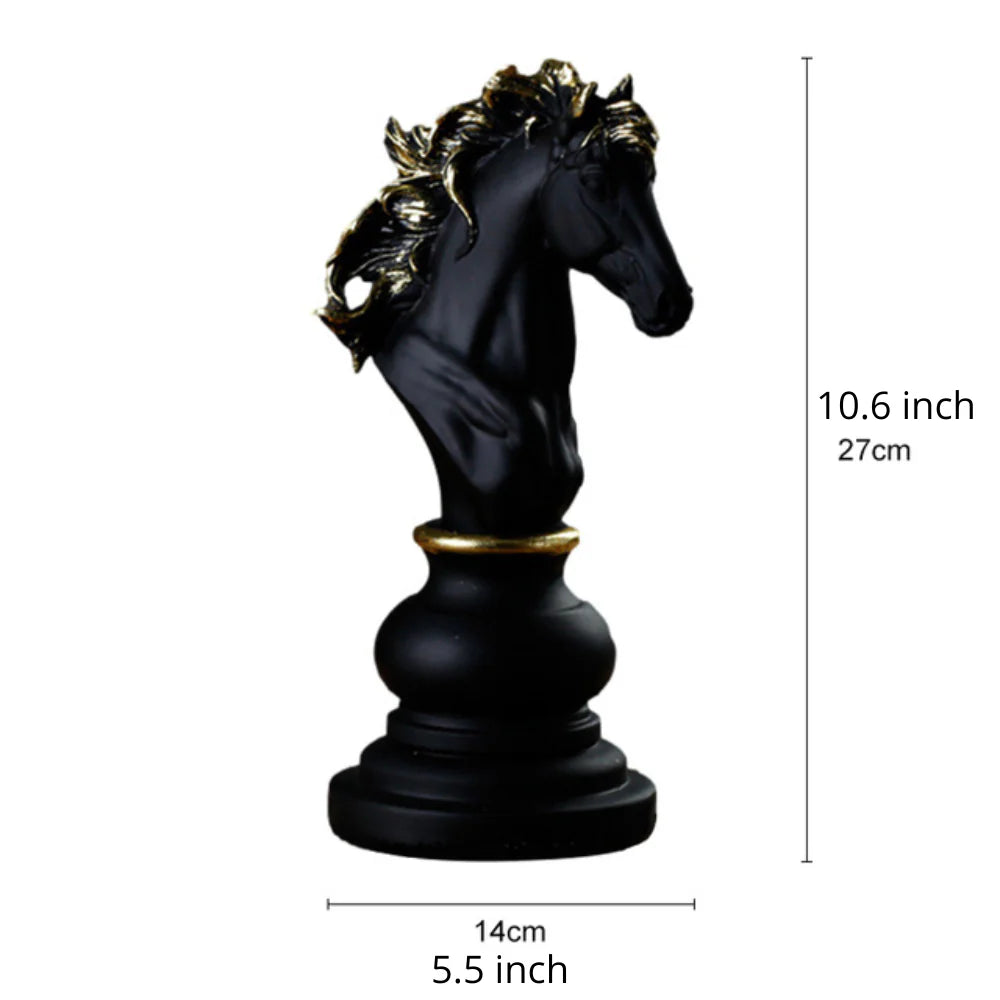 Chess Piece Sculpture – Artisan Resin Decor