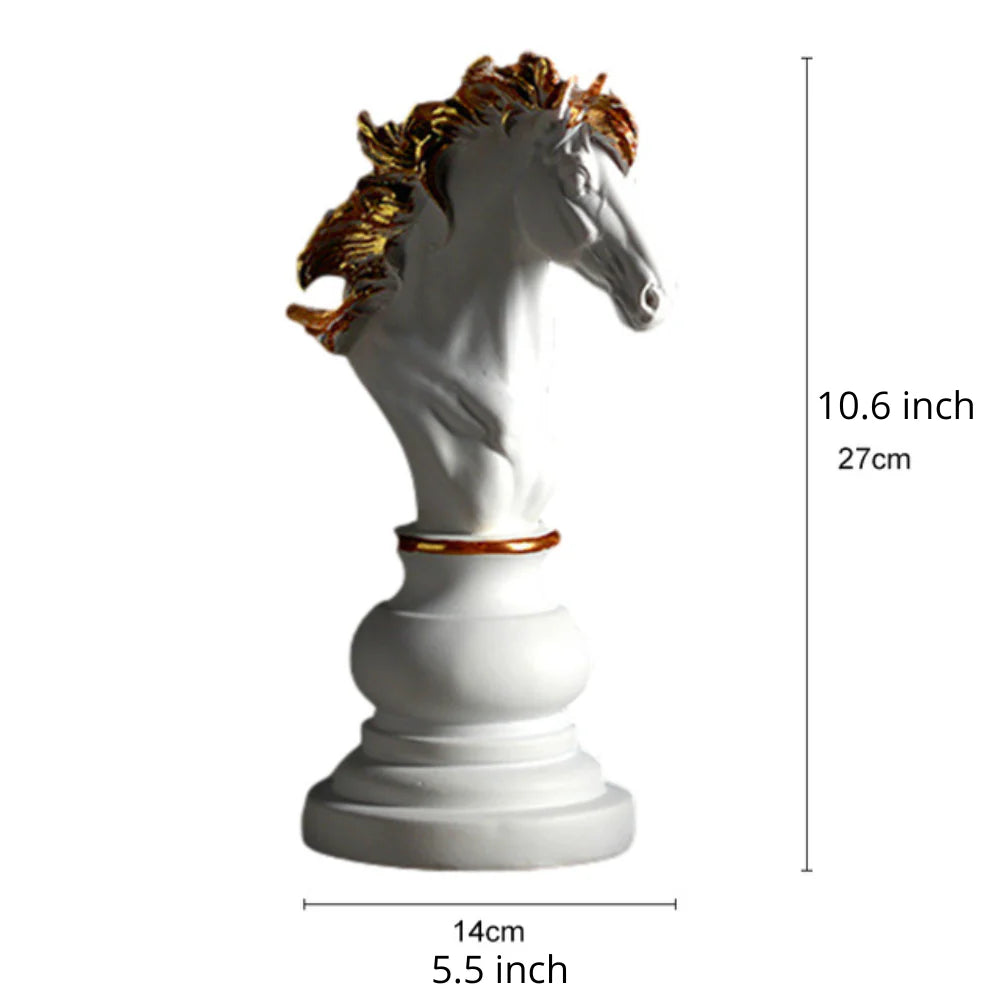 Chess Piece Sculpture – Artisan Resin Decor