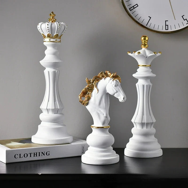 Chess Piece Sculpture – Artisan Resin Decor