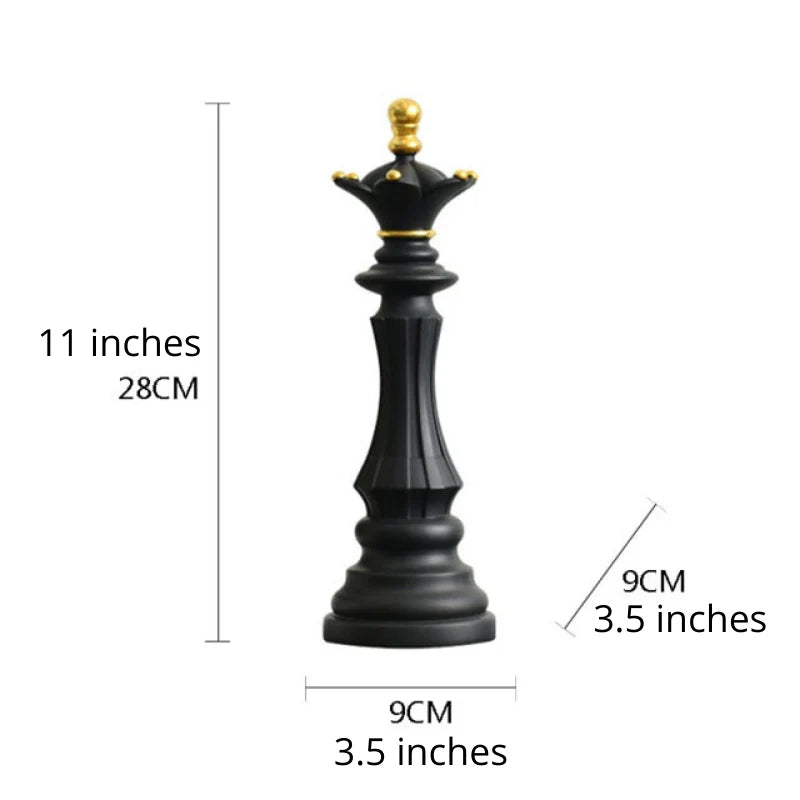 Chess Piece Sculpture – Artisan Resin Decor