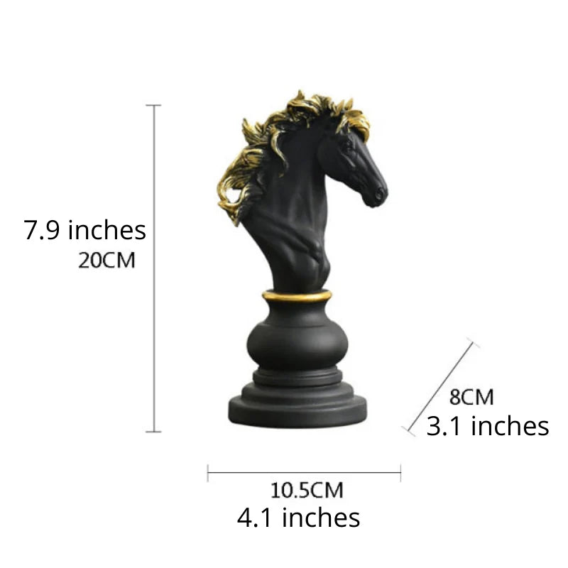 Chess Piece Sculpture – Artisan Resin Decor