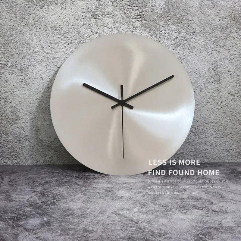 ChronoSteel - Minimalist Stainless Steel Wall Clock