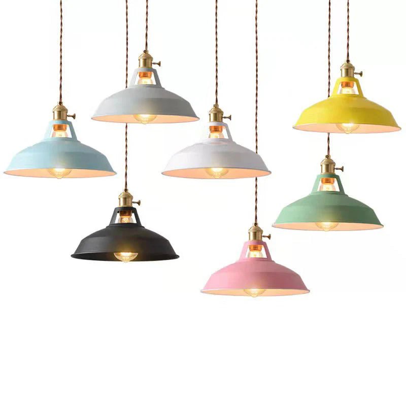 Classic Industrial Metal Pendant Light - Lattea Global