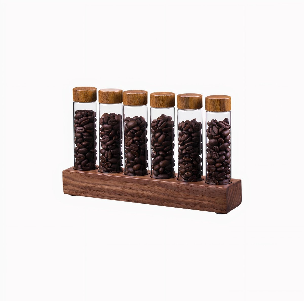 Coffee Beans Storage Container Tube Glass Display Rack - Lattea Global