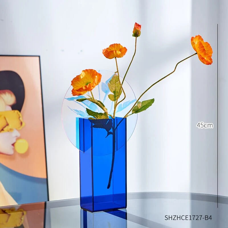 Colorful Acrylic Vase for Indoor Plants