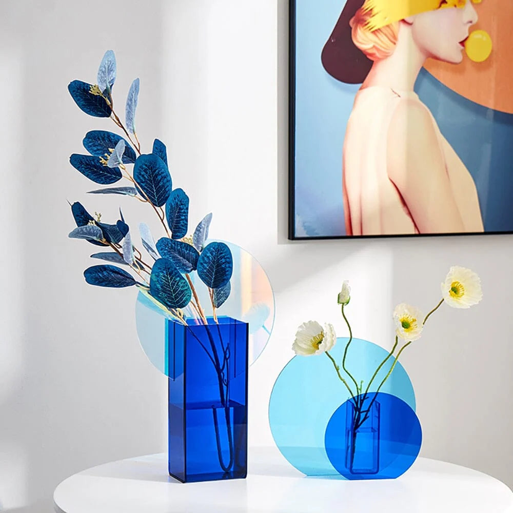 Colorful Acrylic Vase for Indoor Plants