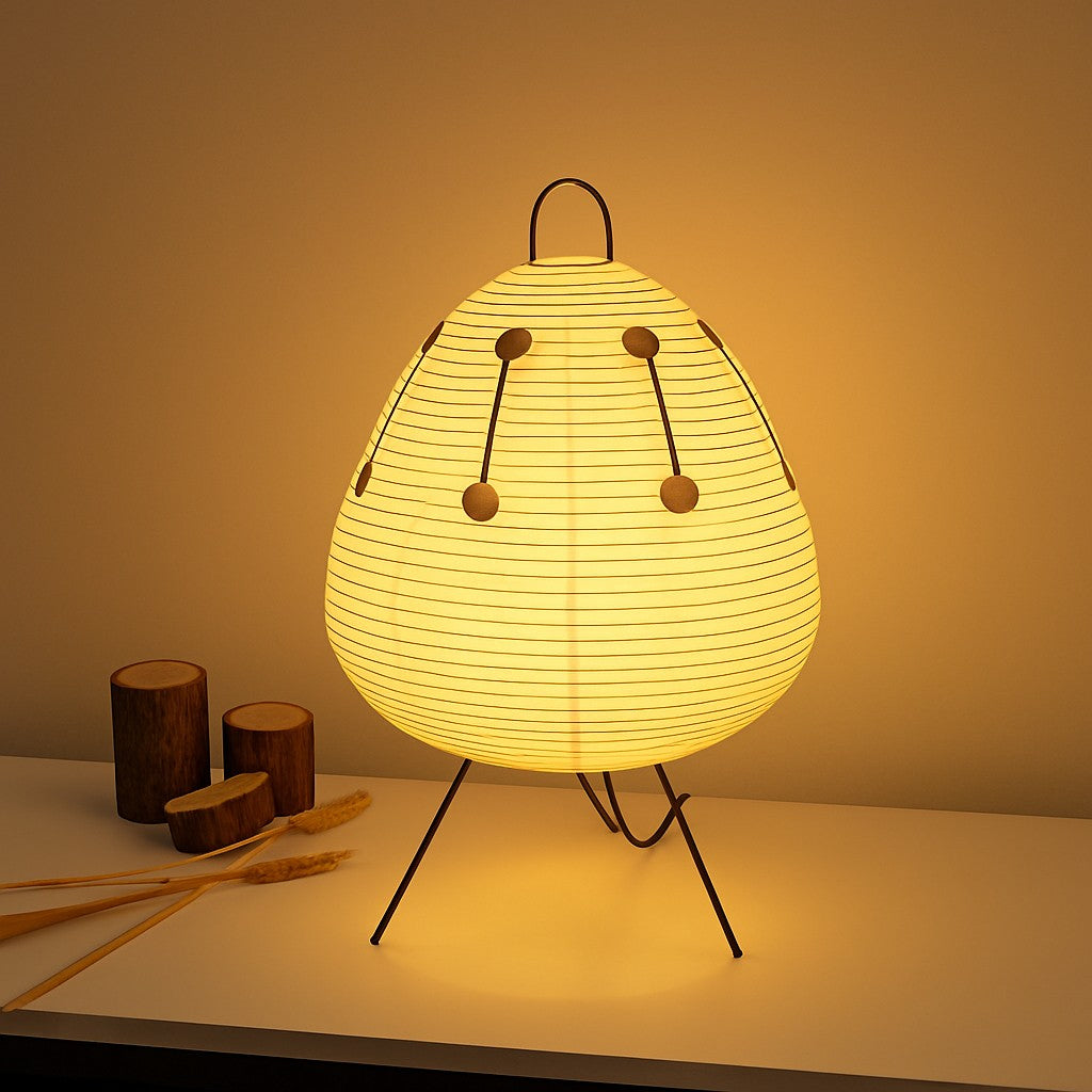 Colorful Paper Japanese Floor Lamp | LED Standing Light