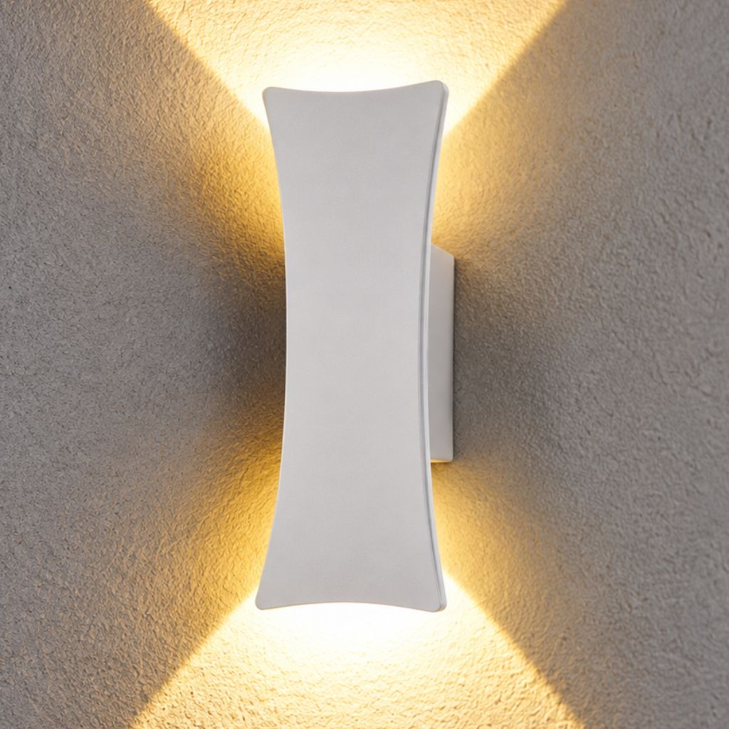 Concave IP65 Up and Down LED Outdoor Wall Light