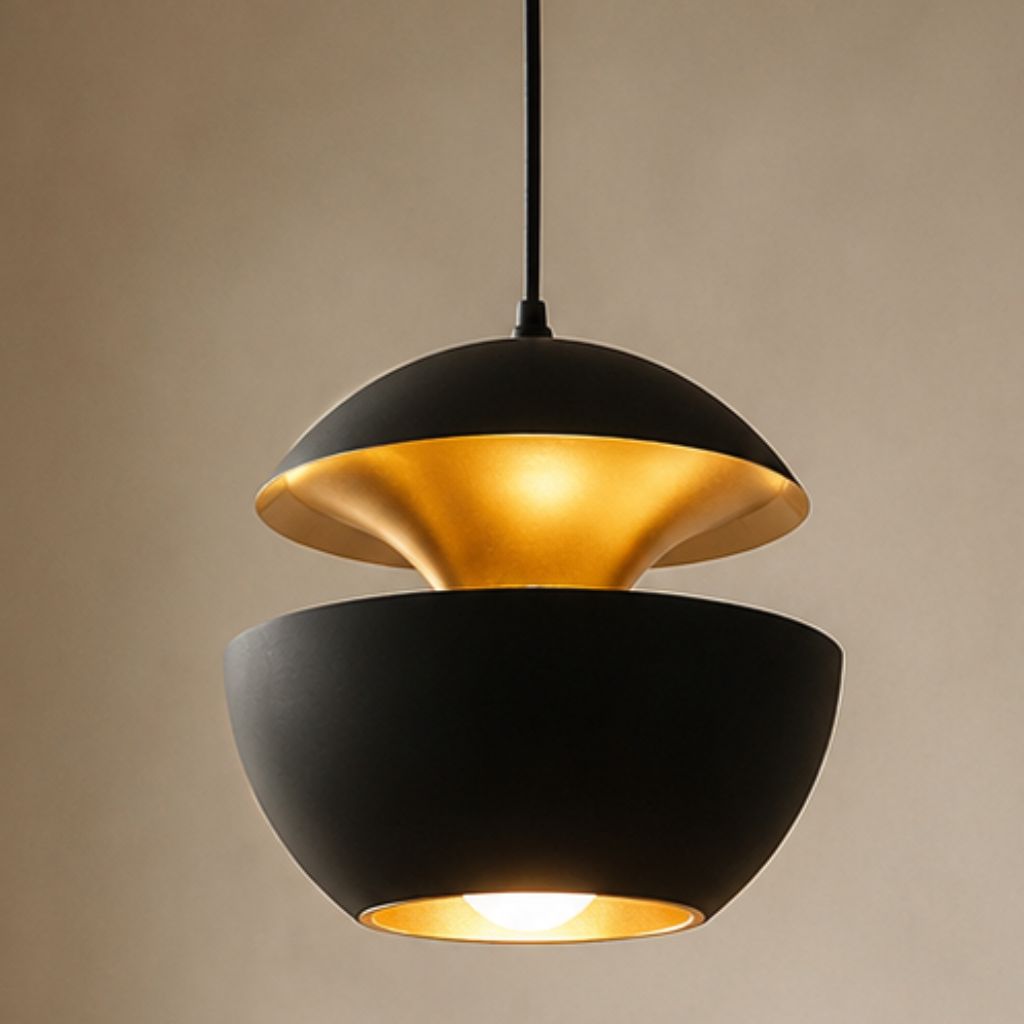 Modern Round Metal Pendant Light with Adjustable Cable