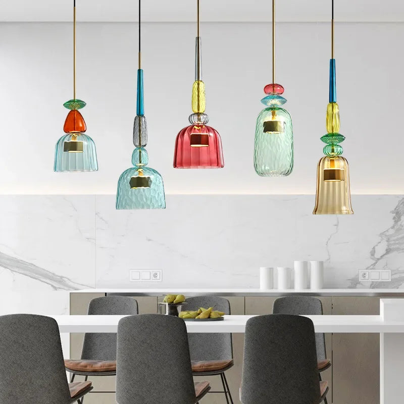 Colorful Glass Pendant Light