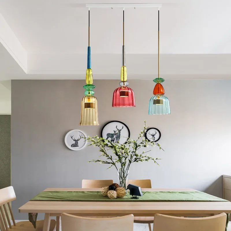 Colorful Glass Pendant Light