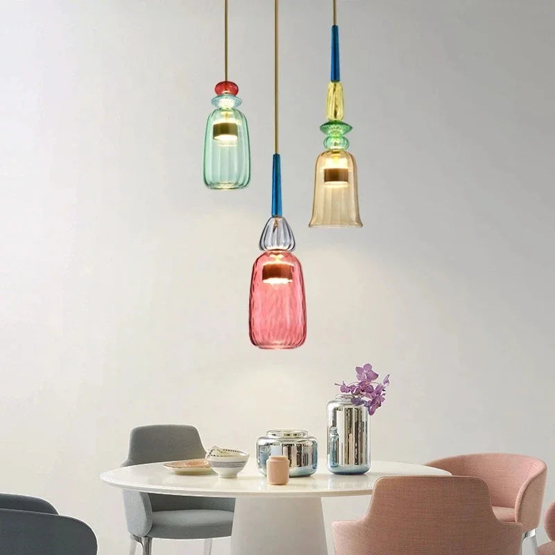 Colorful Glass Pendant Light