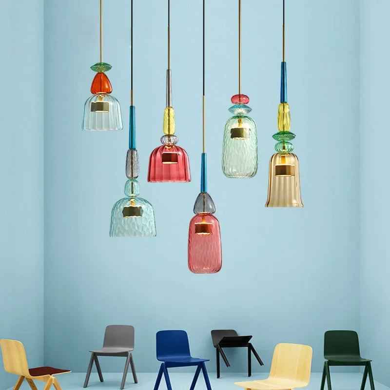 Colorful Glass Pendant Light