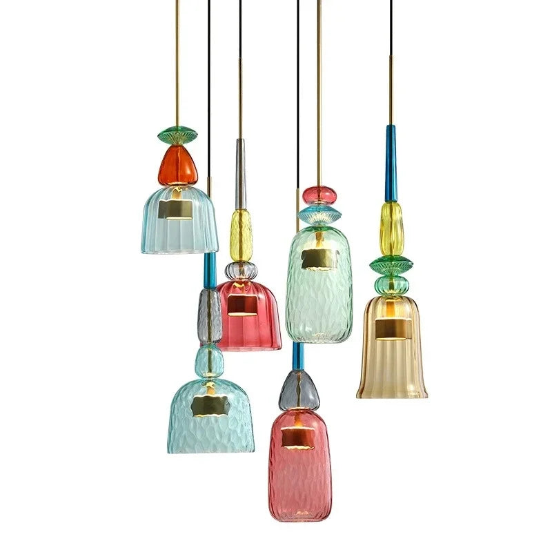 Colorful Glass Pendant Light