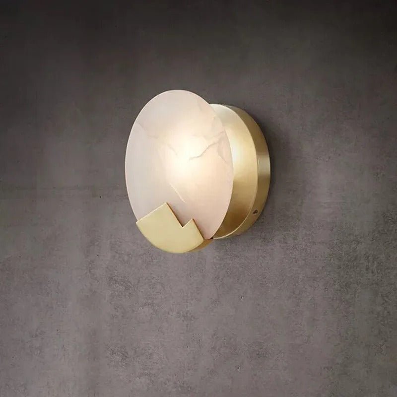 Copper Moon Alabaster Wall Sconce - Lattea Global