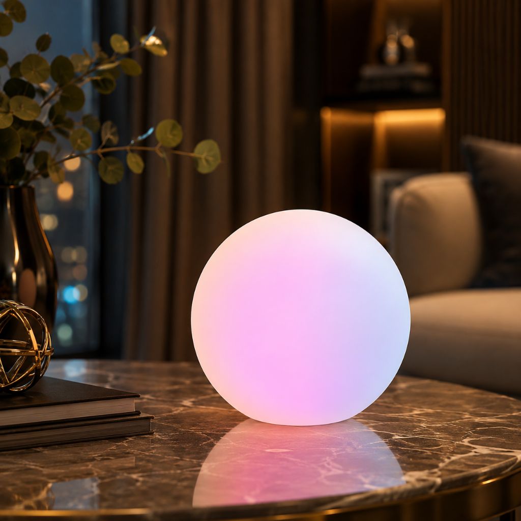 Cordless LED Moon Table Lamp