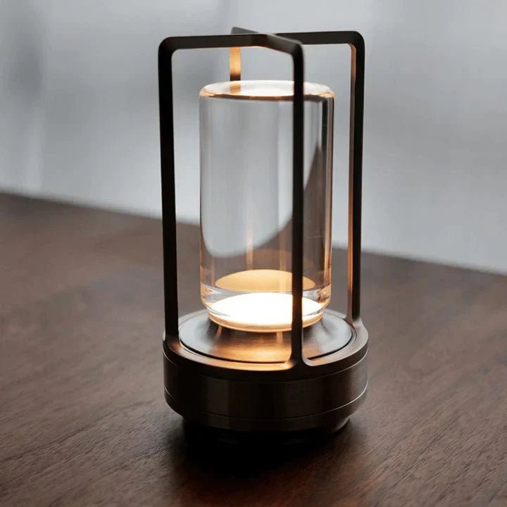 Crystal Table Lamp - Elegant Lantern - Lattea Global