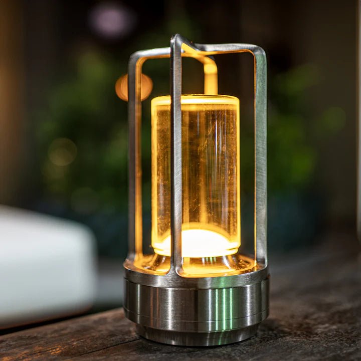 Crystal Table Lamp - Elegant Lantern - Lattea Global