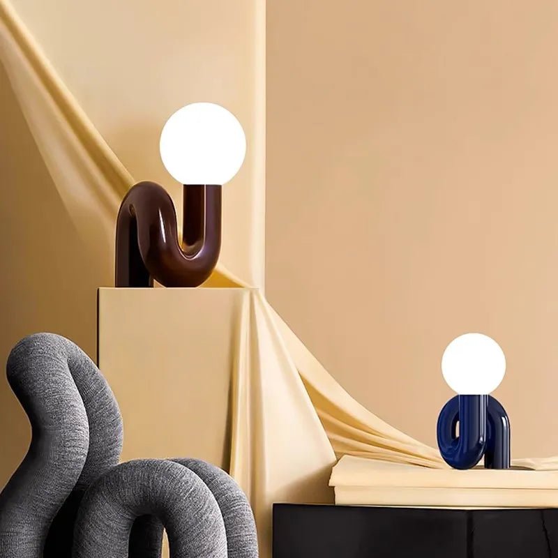 Curved Pipe Nordic Table Lamp - Lattea Global