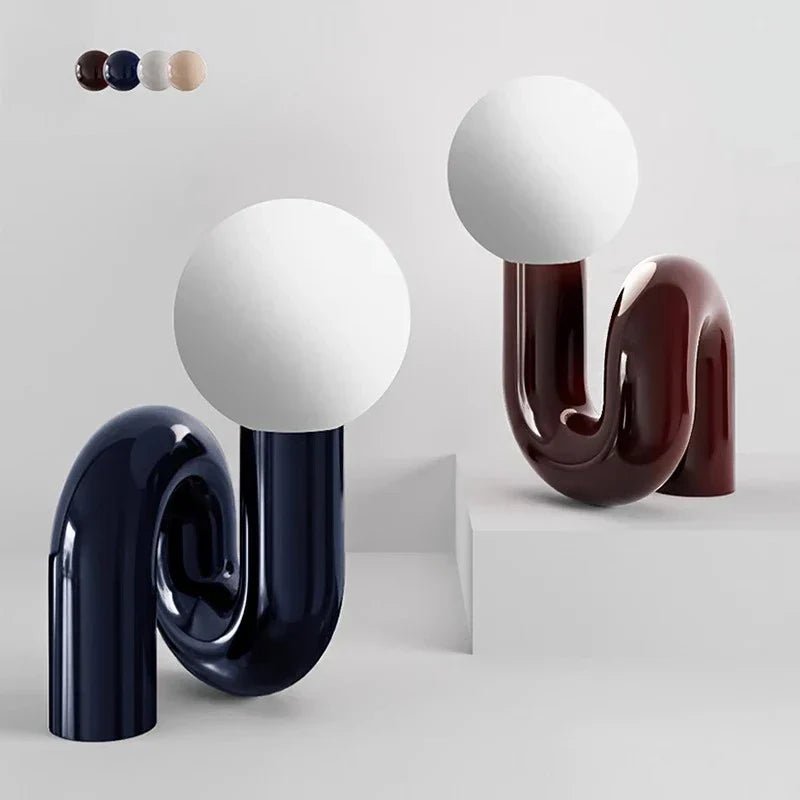 Curved Pipe Nordic Table Lamp - Lattea Global