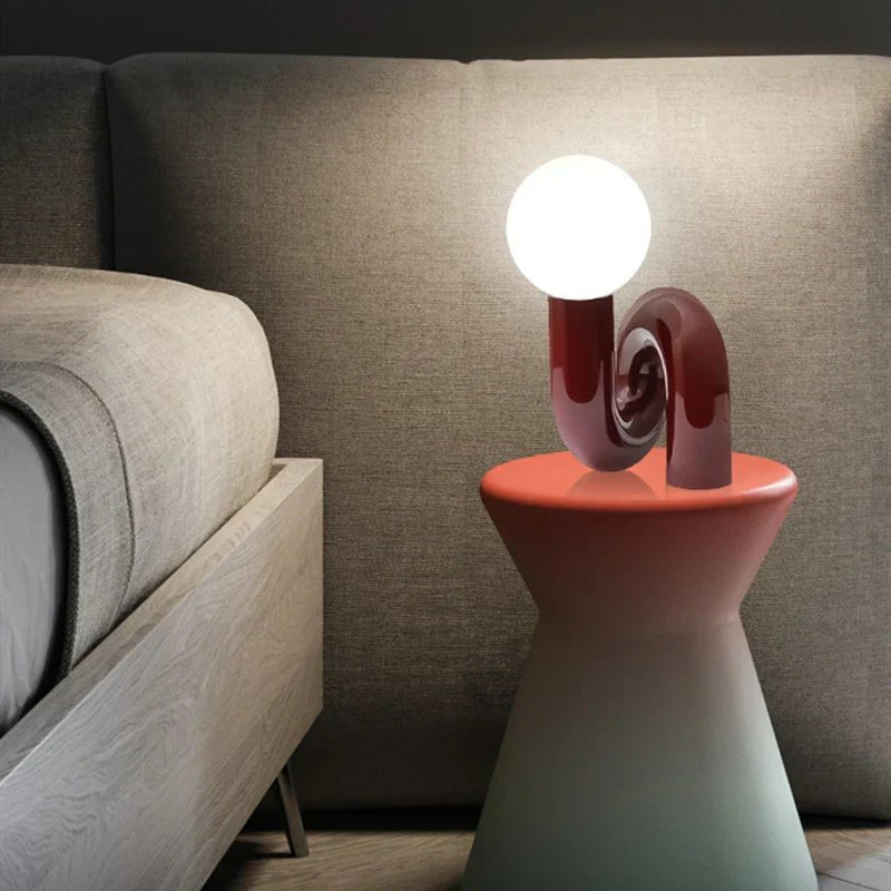Curved Pipe Nordic Table Lamp - Lattea Global