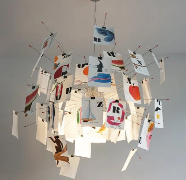 Customizable Artistic Paper Chandelier