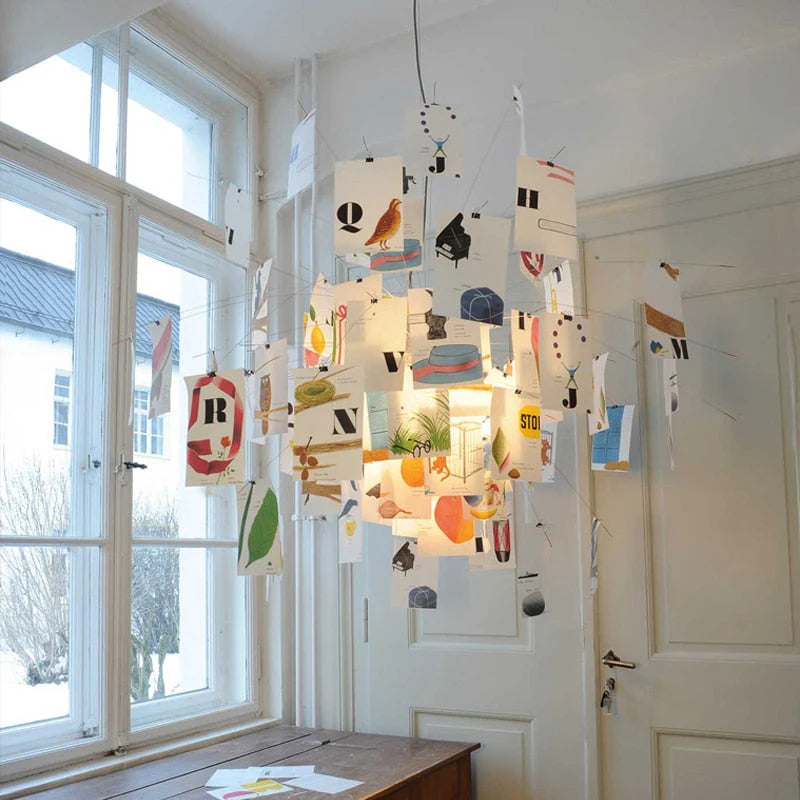 Customizable Artistic Paper Chandelier