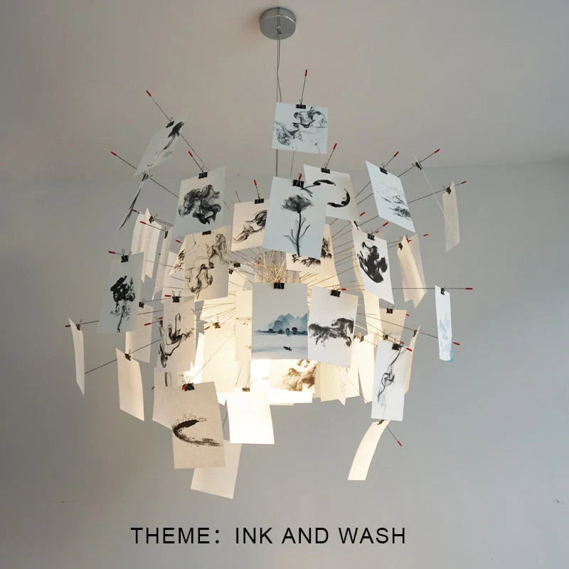 Customizable Artistic Paper Chandelier