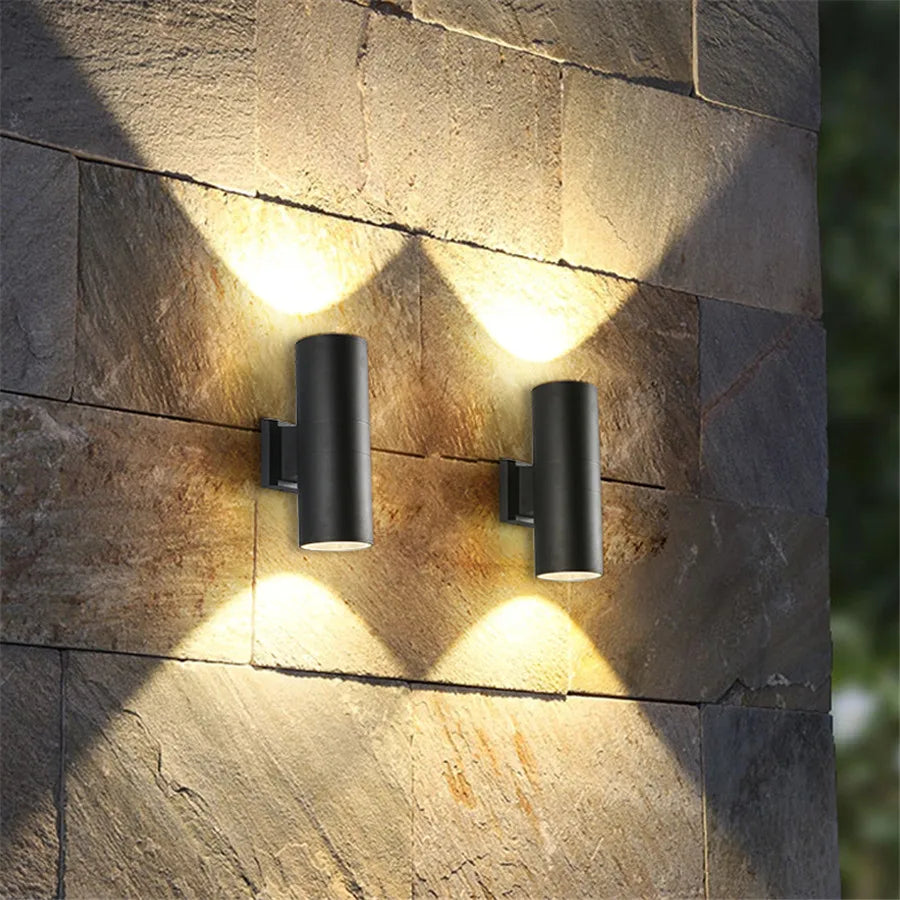 CylinderGlow LED Wall Lamp - Modern Cylinder Design & Dual Lighting