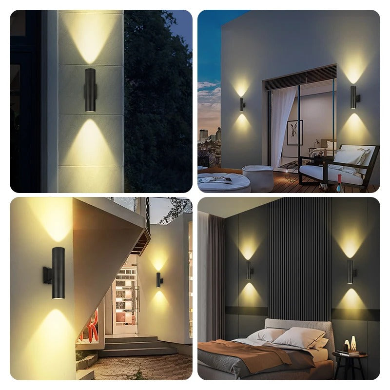 CylinderGlow LED Wall Lamp - Modern Cylinder Design & Dual Lighting