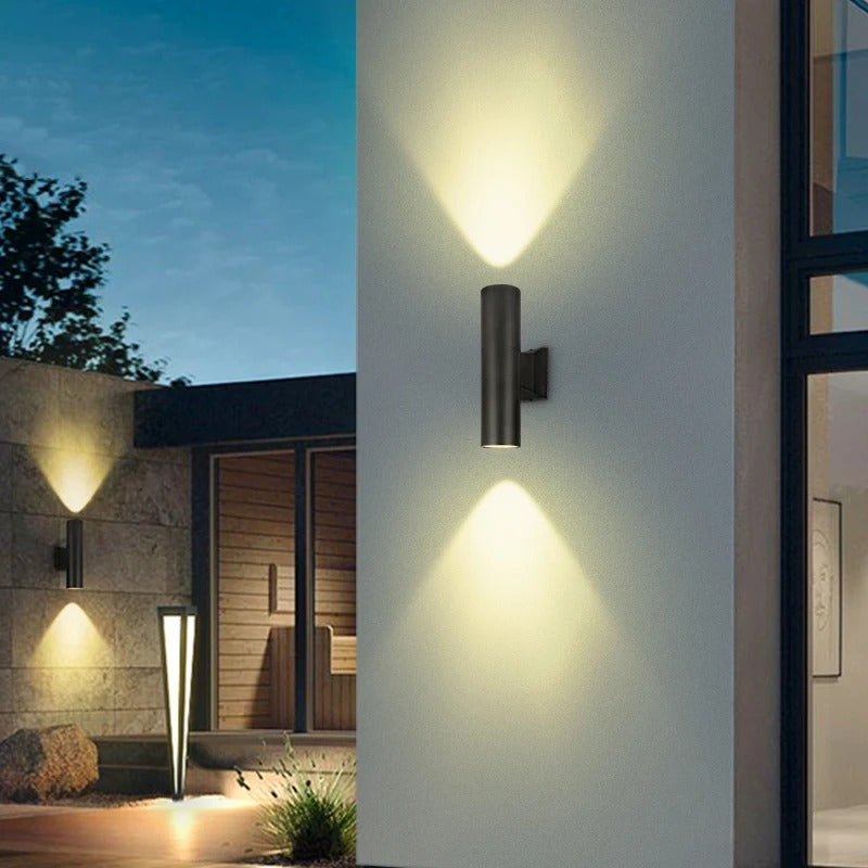 CylinderGlow LED Wall Lamp - Modern Cylinder Design & Dual Lighting