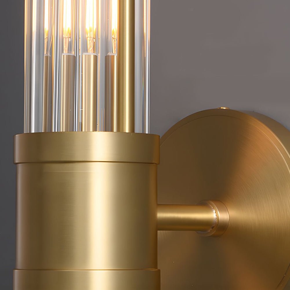 Cylindrical Glass Wall Sconce - Lattea Global