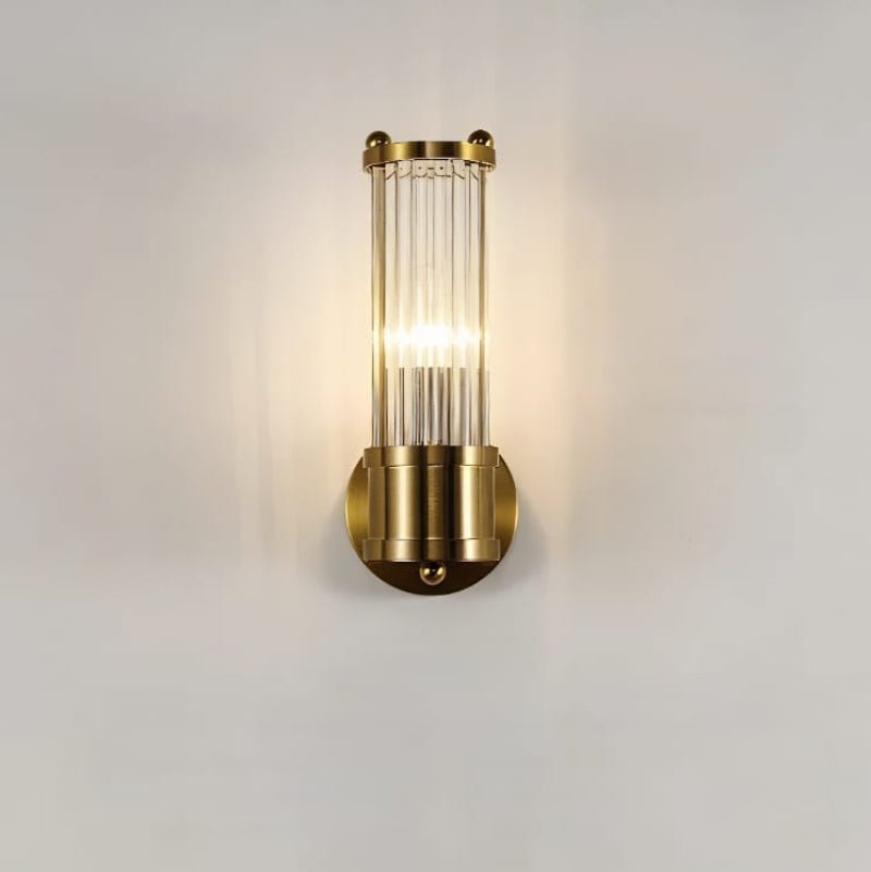 Cylindrical Glass Wall Sconce - Lattea Global