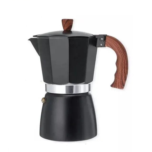 Stovetop Moka Pot with Wooden Handle