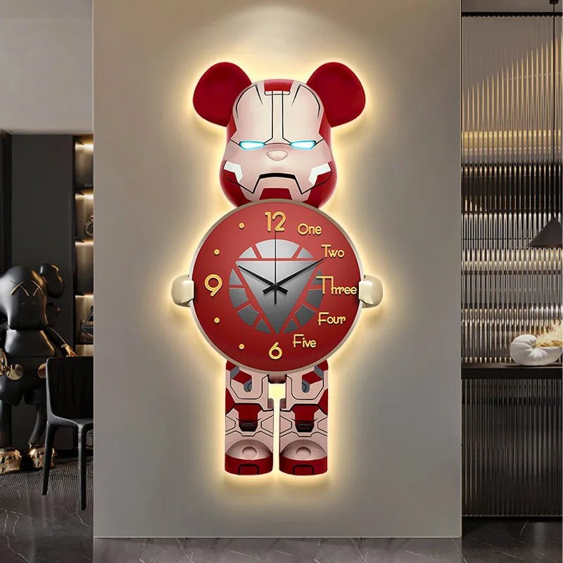 Decorative Bear Wall Clock – Unique Design for Kids Room - Lattea Global
