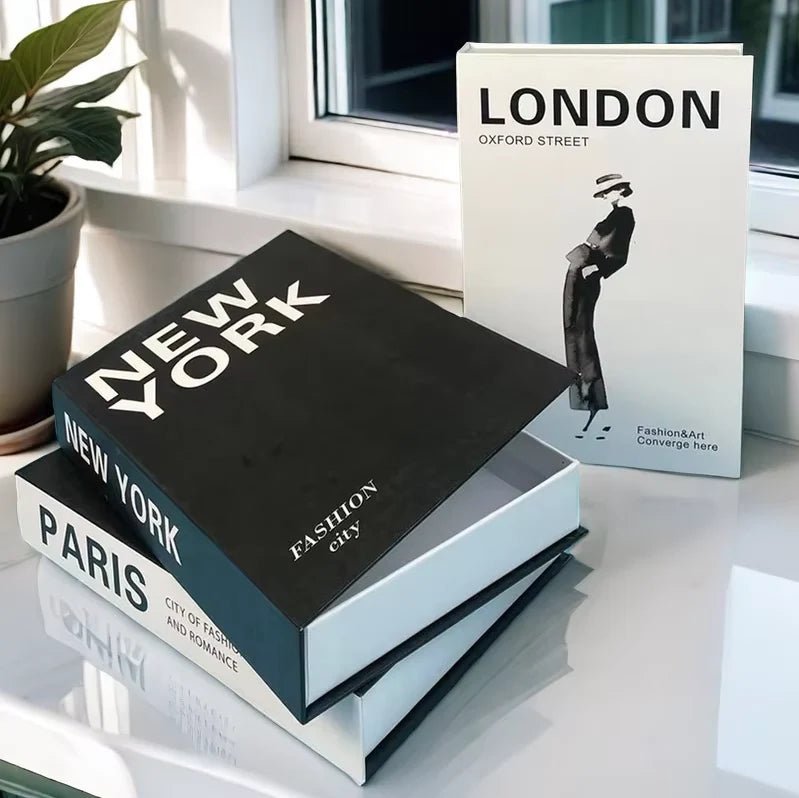 Decorative Books with Stylish Hidden Storage - Lattea Global