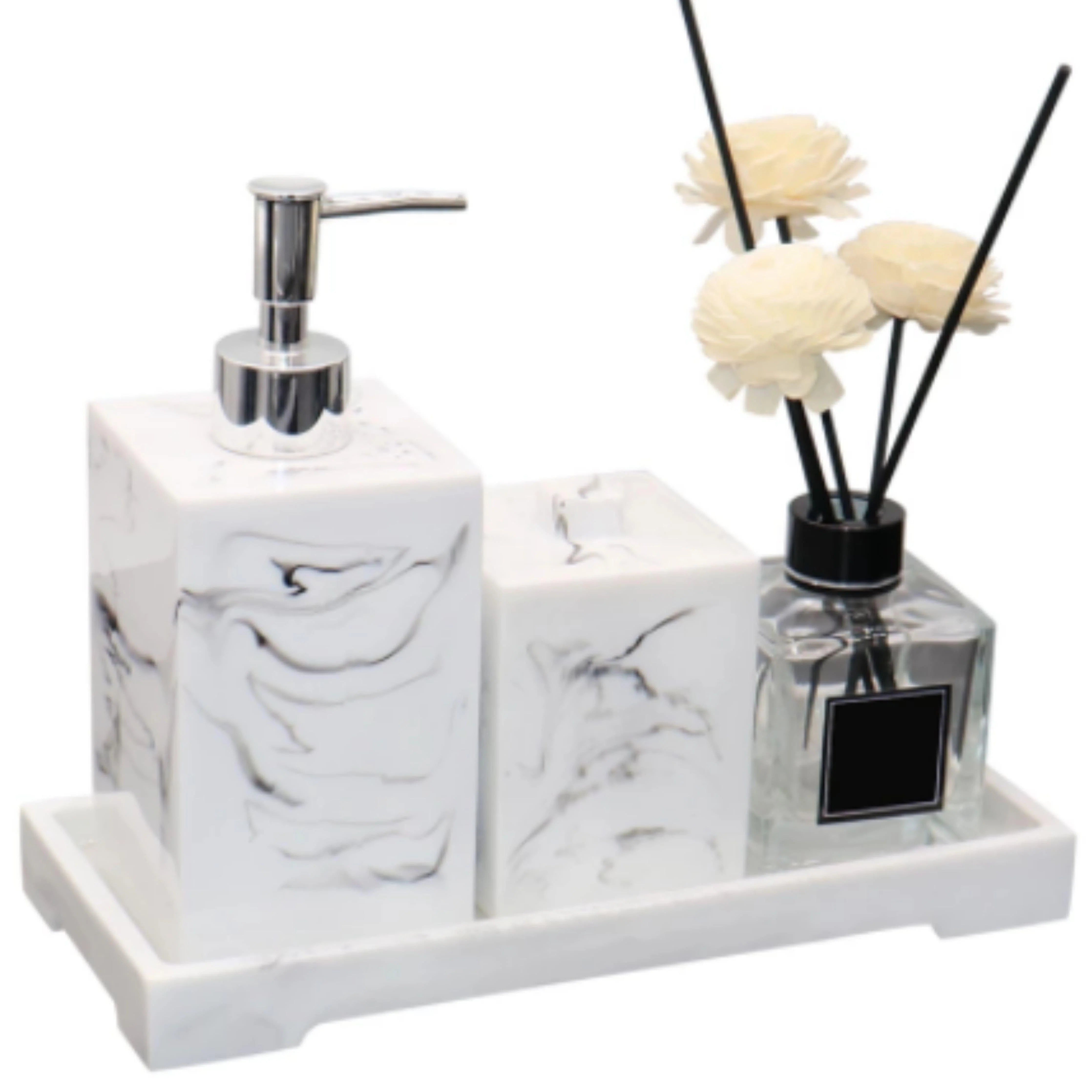 Deluxe Bathroom Accessories Set – Elegant & Functional Decor