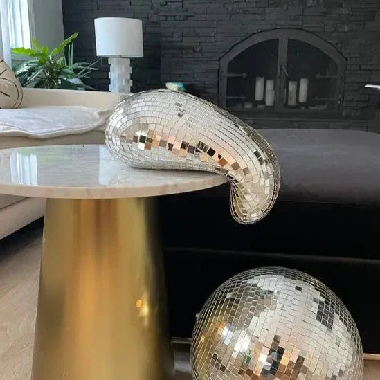 Disco-Inspired Reflective Melt Decor