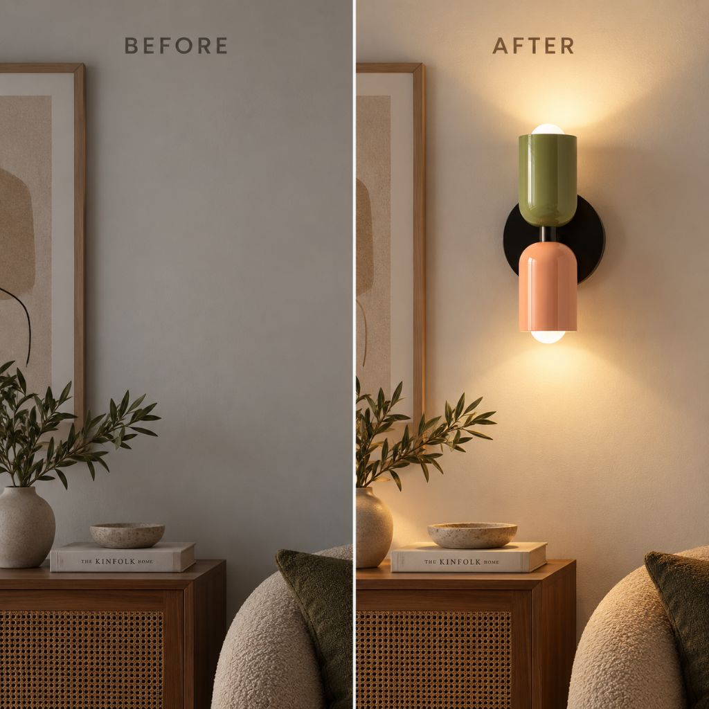 Double-Head Iron LED Wall Light – Up & Down