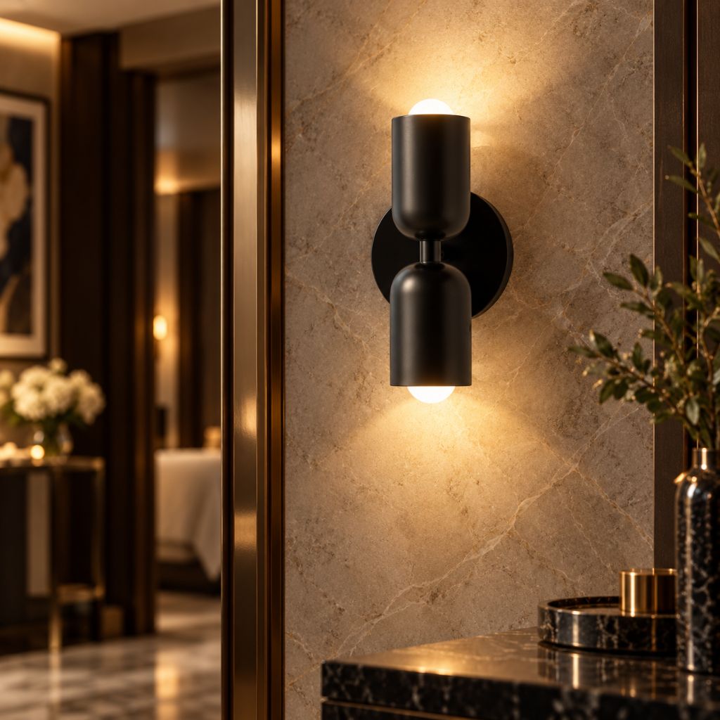 Double-Head Iron LED Wall Light – Up & Down