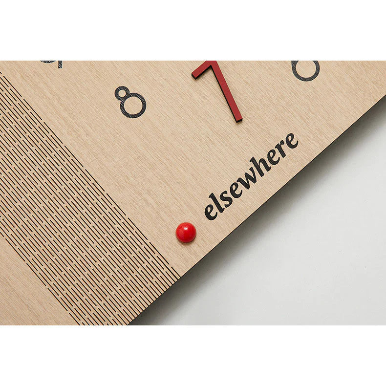 Double-Sided Wooden Corner Wall Clock – Minimalist Design