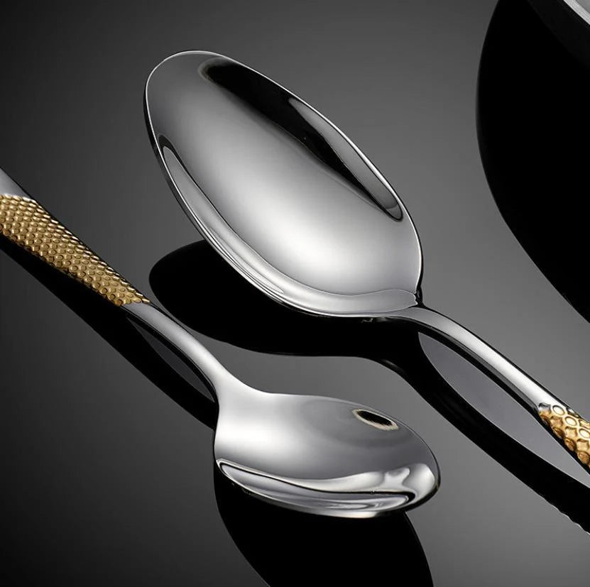 Drillan Cutlery Set with Luxury Textured Design - Lattea Global