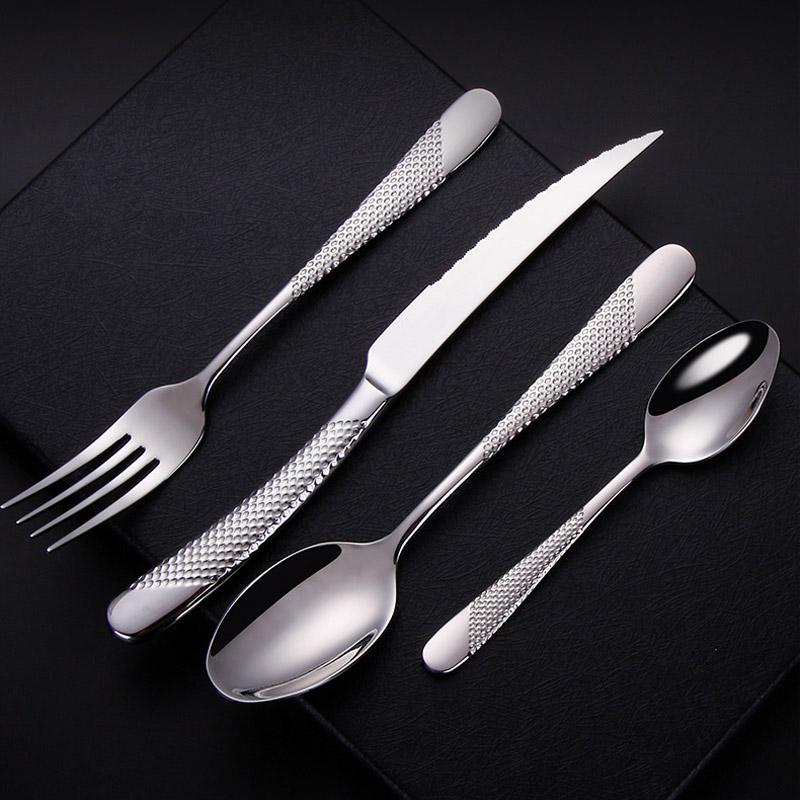 Drillan Cutlery Set – 304 Stainless Steel Luxury Textured Design