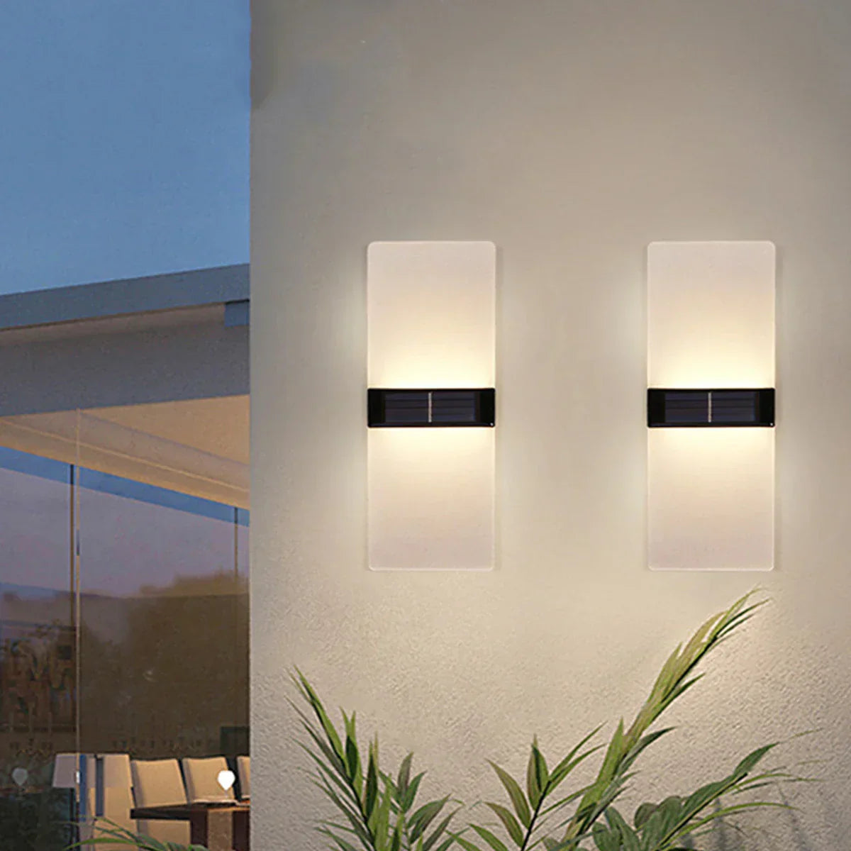 EcoBeam Acrylic Solar Wall Lamp