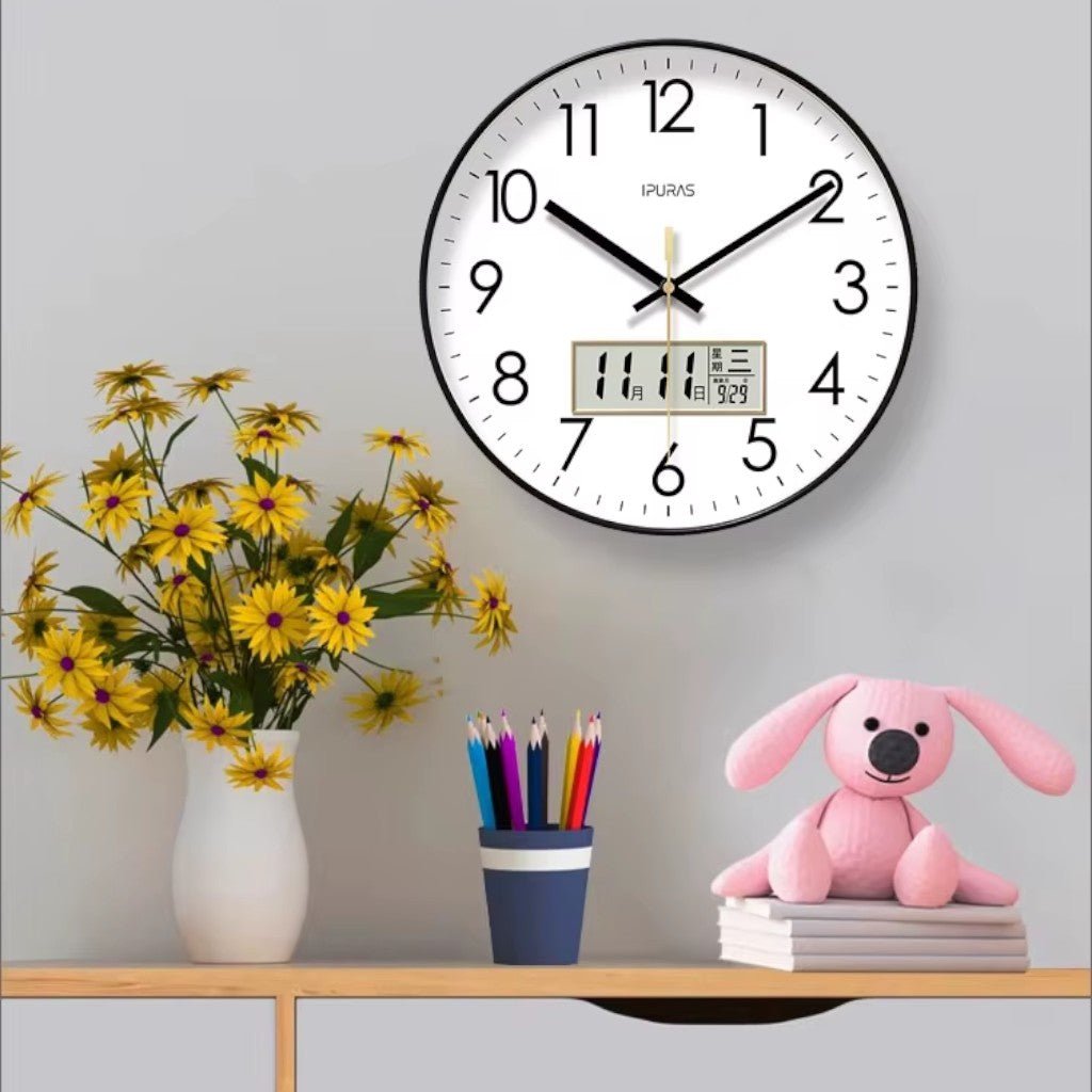 EcoDial Smart Wall Clock with Thermometer - Lattea Global