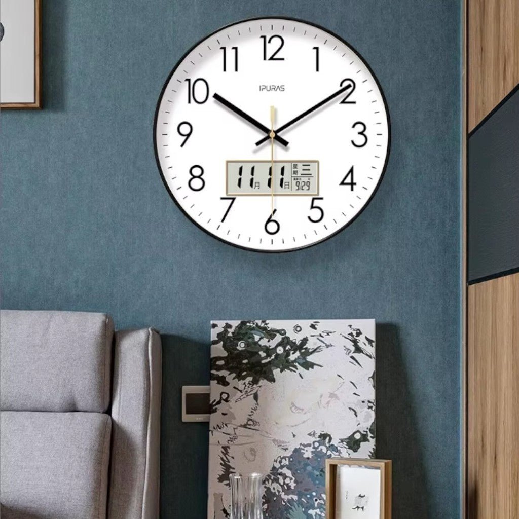 EcoDial Smart Wall Clock with Thermometer - Lattea Global