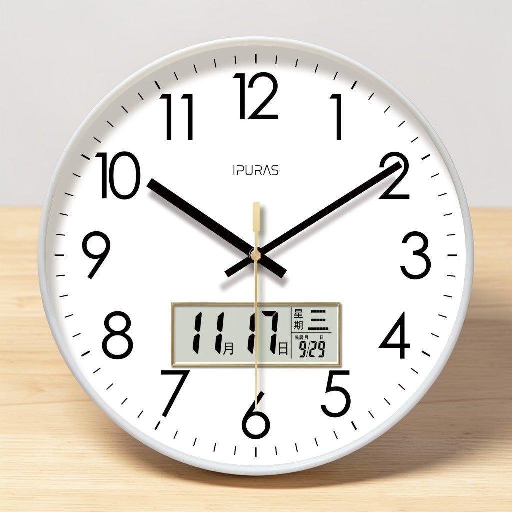 EcoDial Smart Wall Clock with Thermometer - Lattea Global