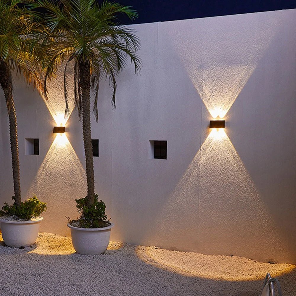 EcoShine Solar LED Outdoor Wall Light - Waterproof and Energy Efficient - Lattea Global