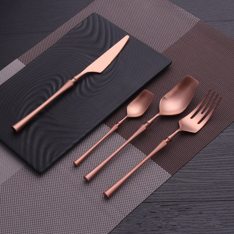 Egyptian-Inspired Cutlery Set – Elegant & Durable Dining