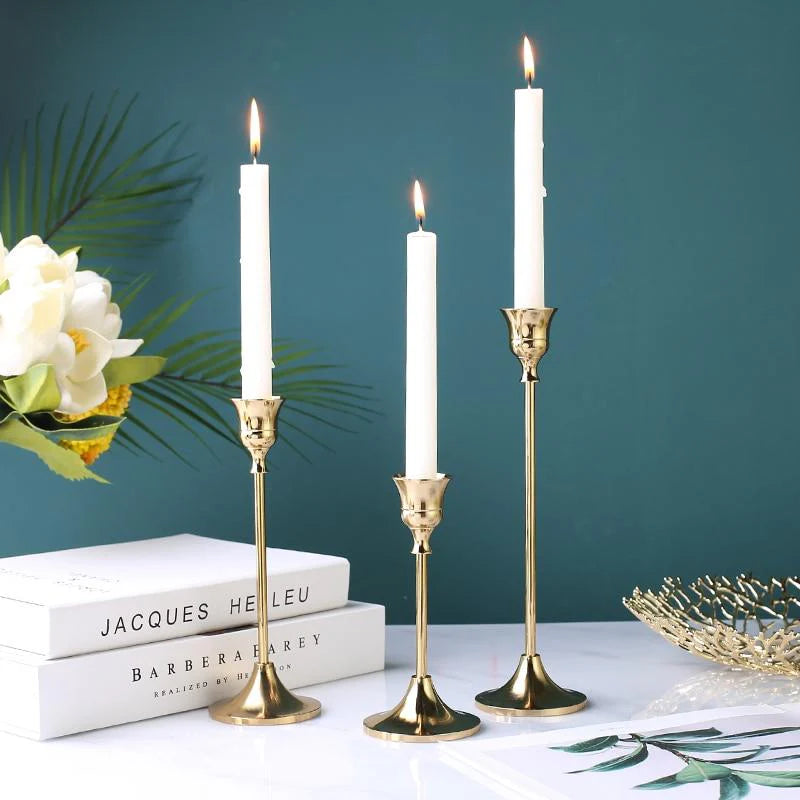 Elegant Classic Candle Holder – 3 Piece Set